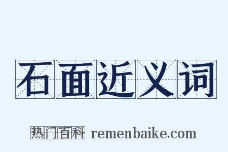 石面近义词是什么意思的图片